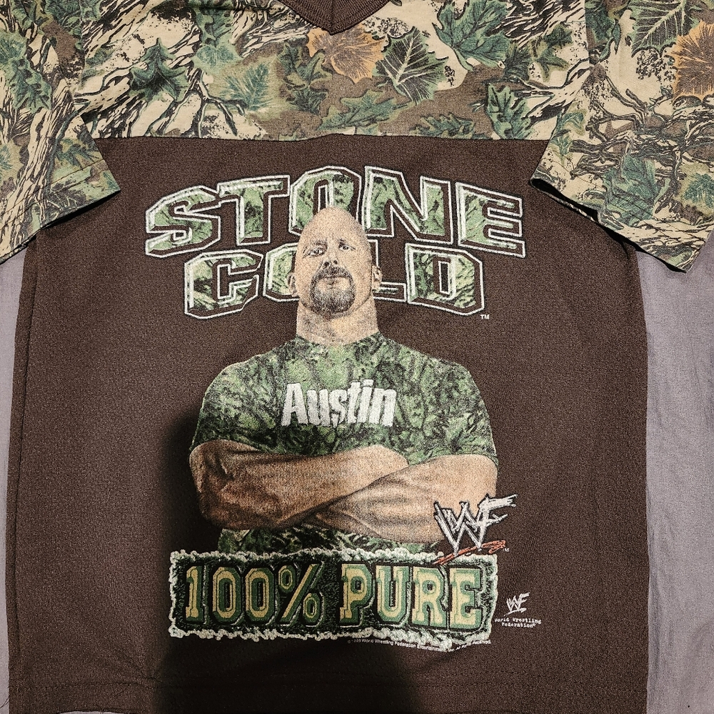 Vintage WWF Stone cold kids shirt